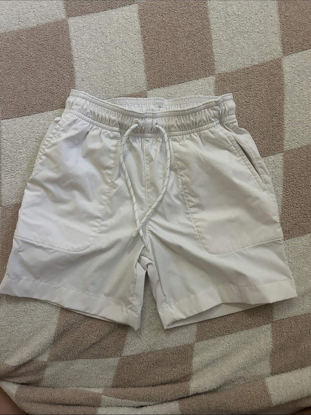 Crewcuts Boys White Drawstring Shorts